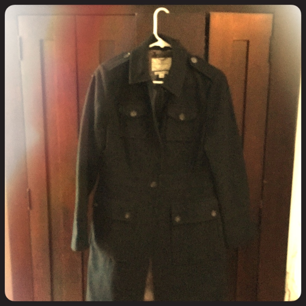 Black pea coat